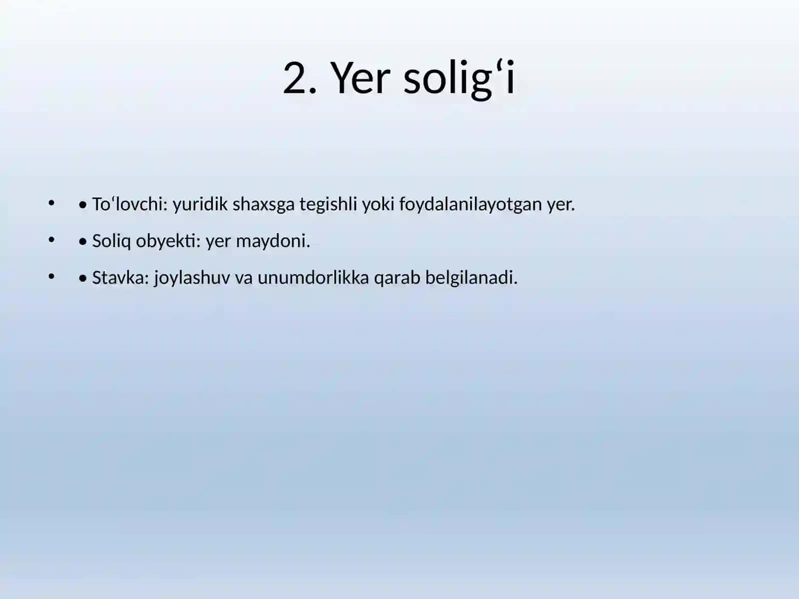 Yuridik shaxslardan olinadigan soliqlar 3