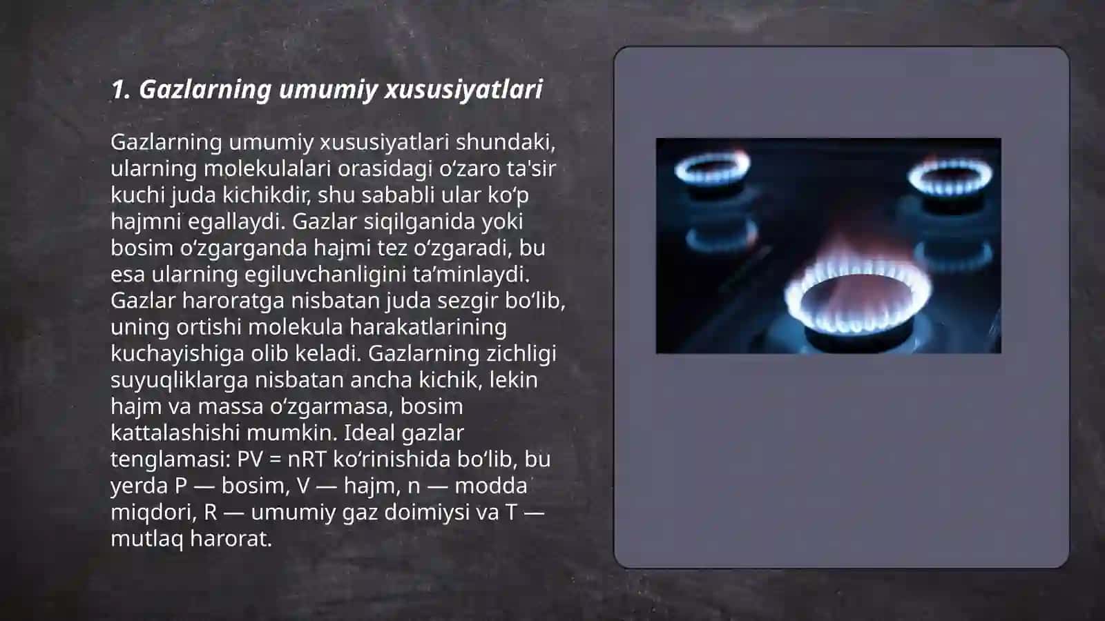 Gaz va to'lqinlar 3