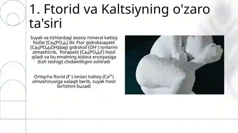 Miroelementozlar.Ftor Kalsiy miqdorlarini oshib ketishi 3