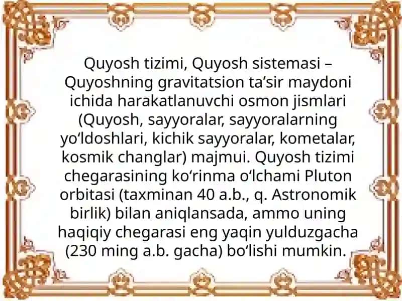 Quyosh tizimi 3