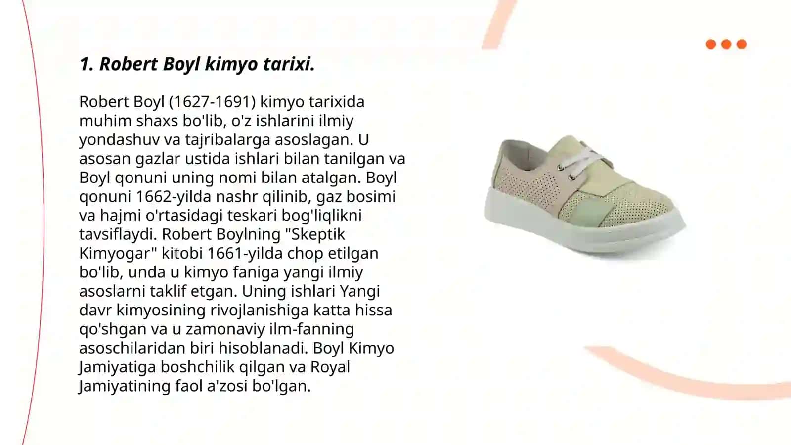 Robert Boyl kimyo faniga qoʻshgan hissasi 3