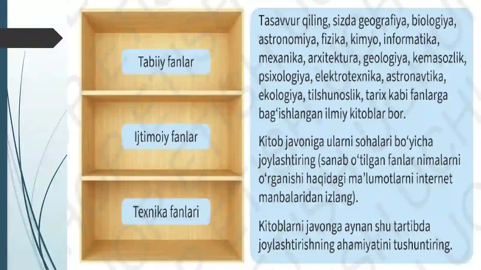 Tabiiy fan nimani o'rganadi 3