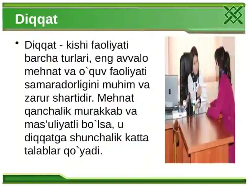 Diqqat haqida tushuncha 3
