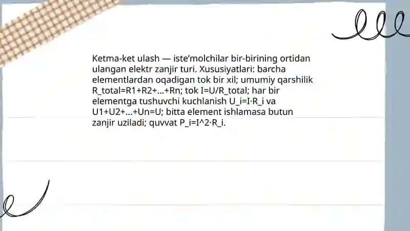 Ketma-ket ulash 3