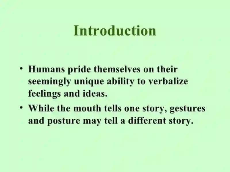 Theme of the lesson: understanding culture-interpreting body language. 3