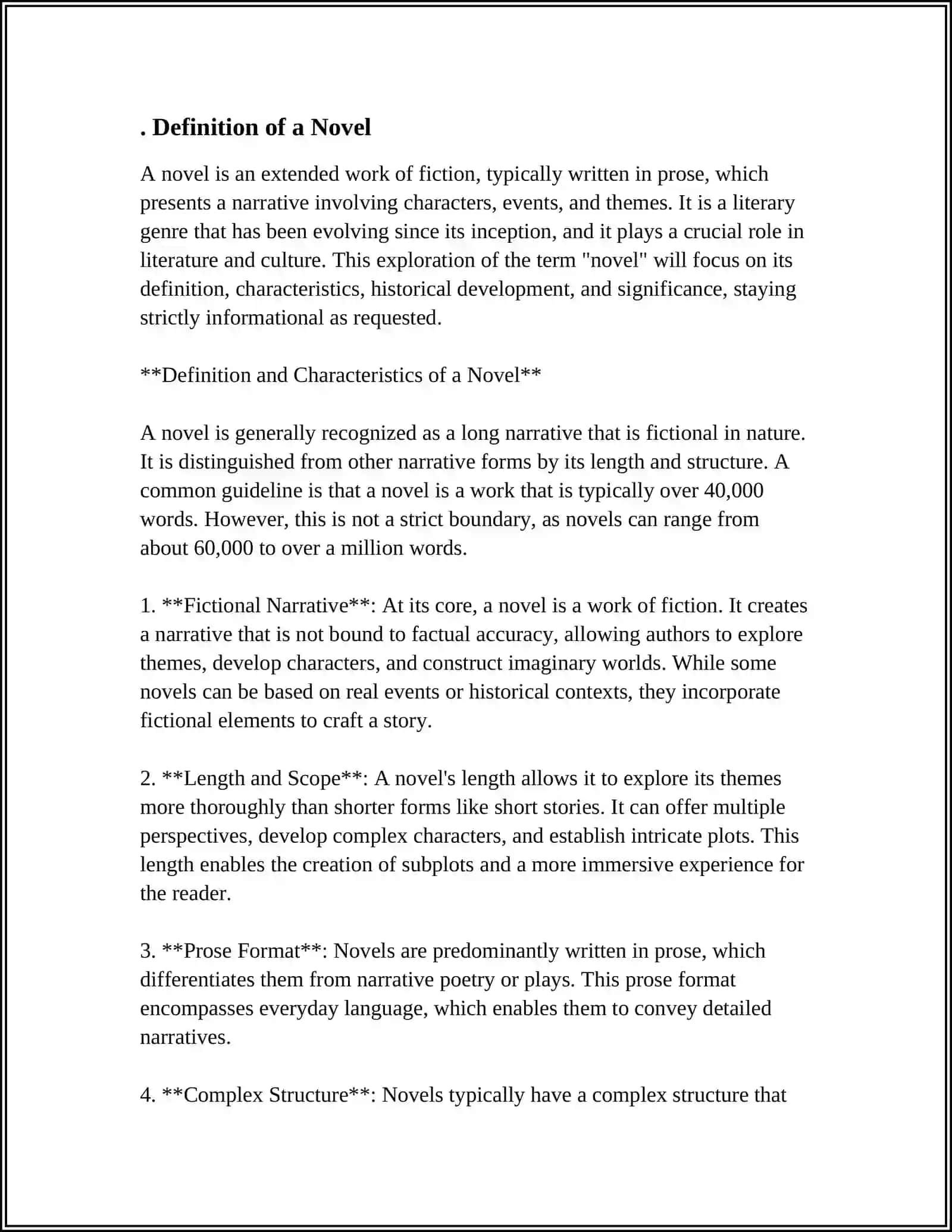 INTRODUCTION INTO SUBJECT. NOVEL, ITS STRUCTURE AND ELEMENTS 3