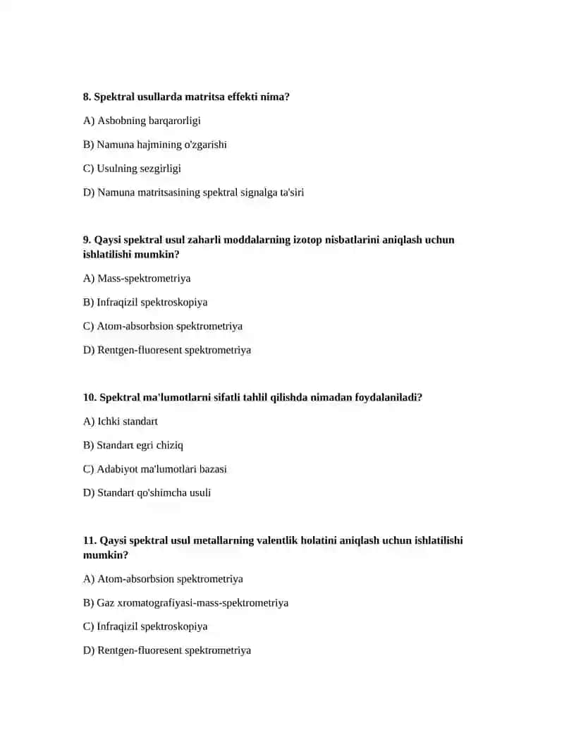 Zaharli Moddalar Spektral Analiz 3