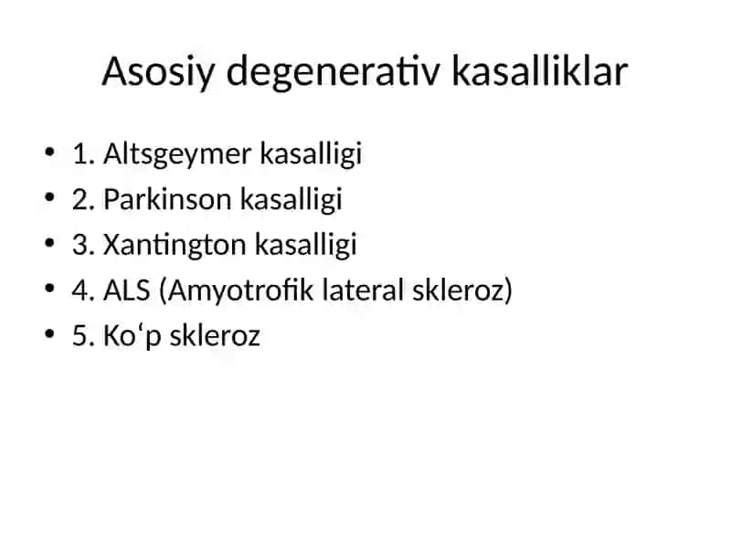 Nerv sistemasining degenerativ kasalliklari 3