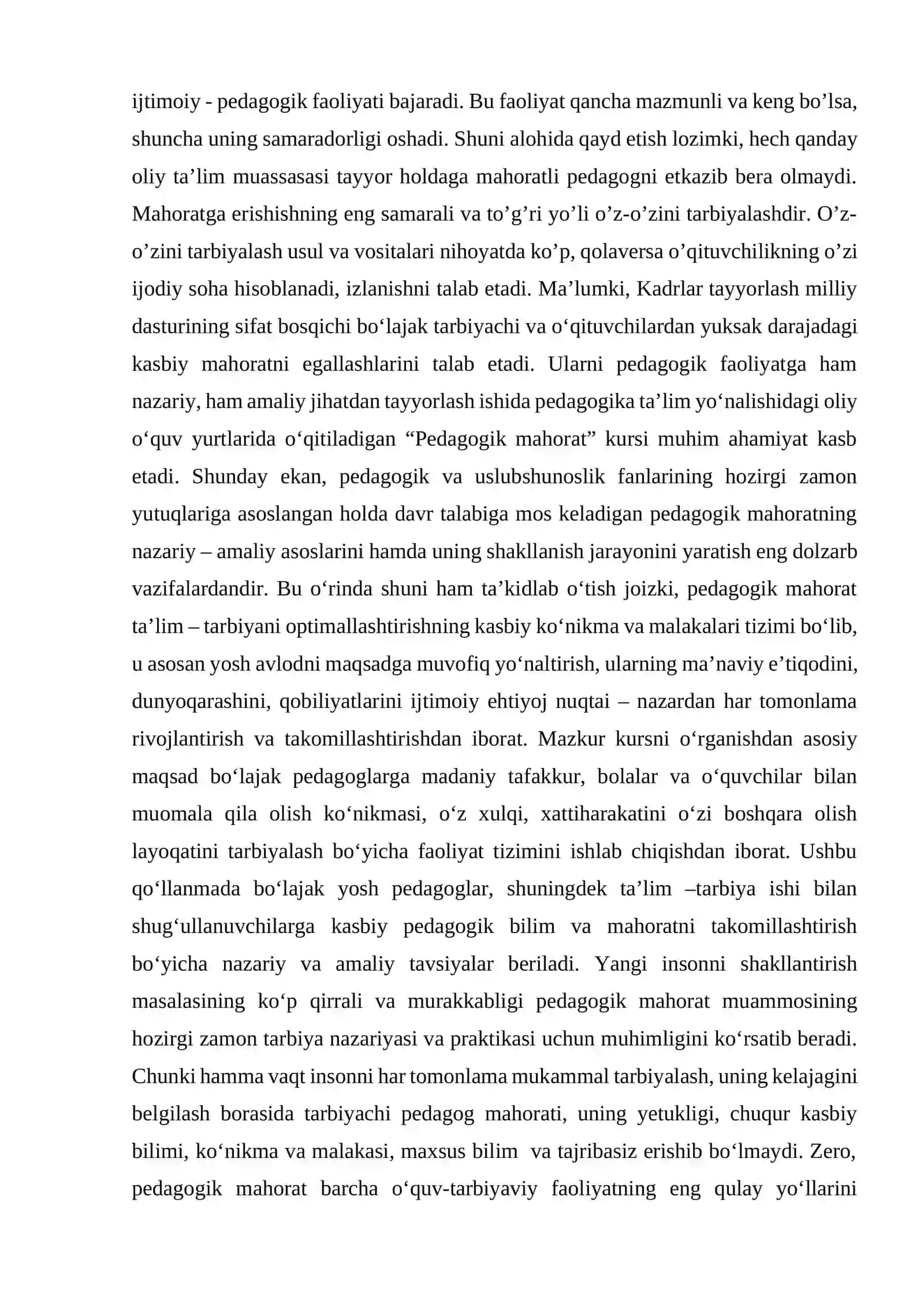 Mavzu: Pedagogik mahorat va kompetensiya mezonlari 3