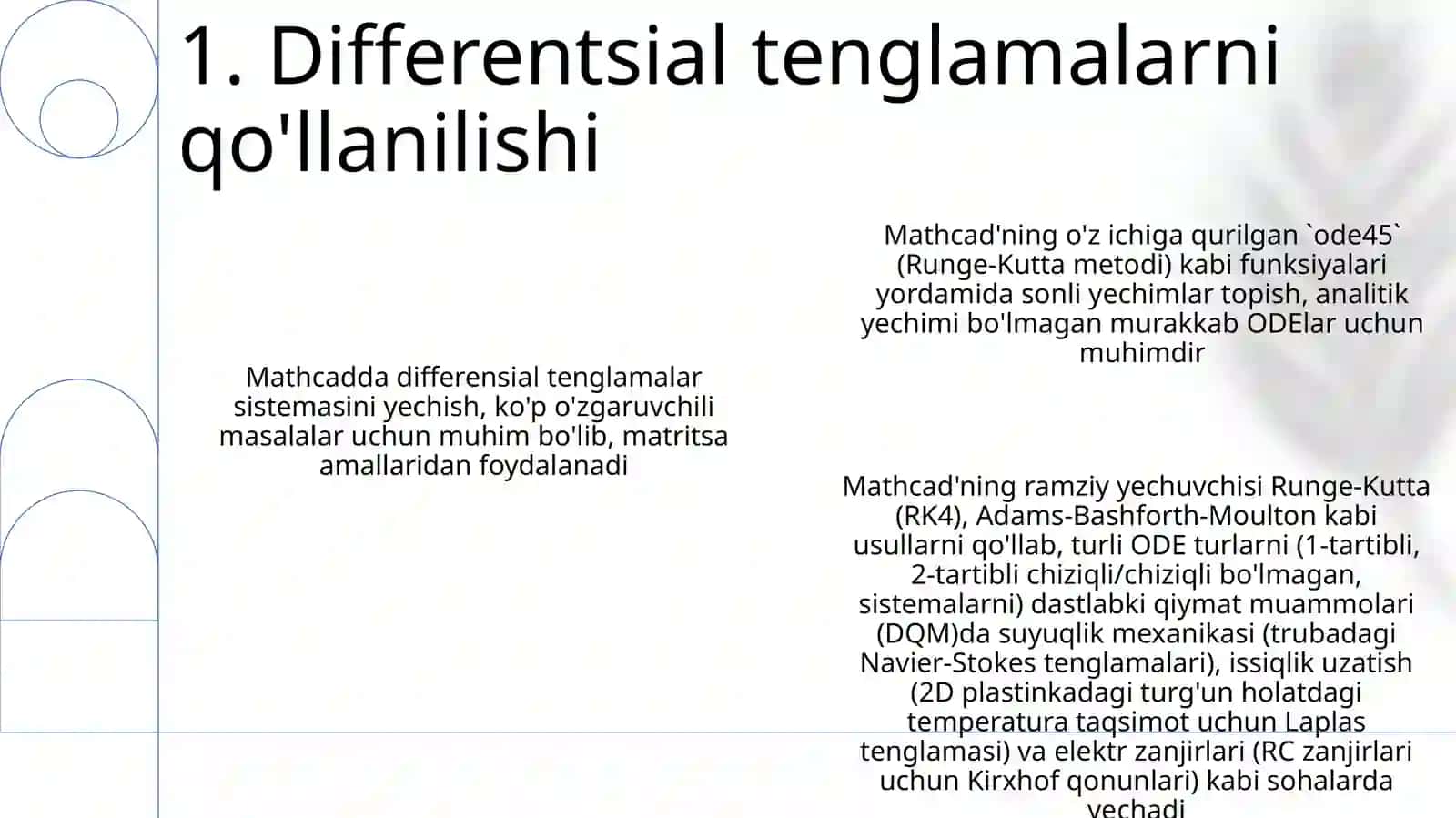 Differentsial tenglamalarga yechish 3