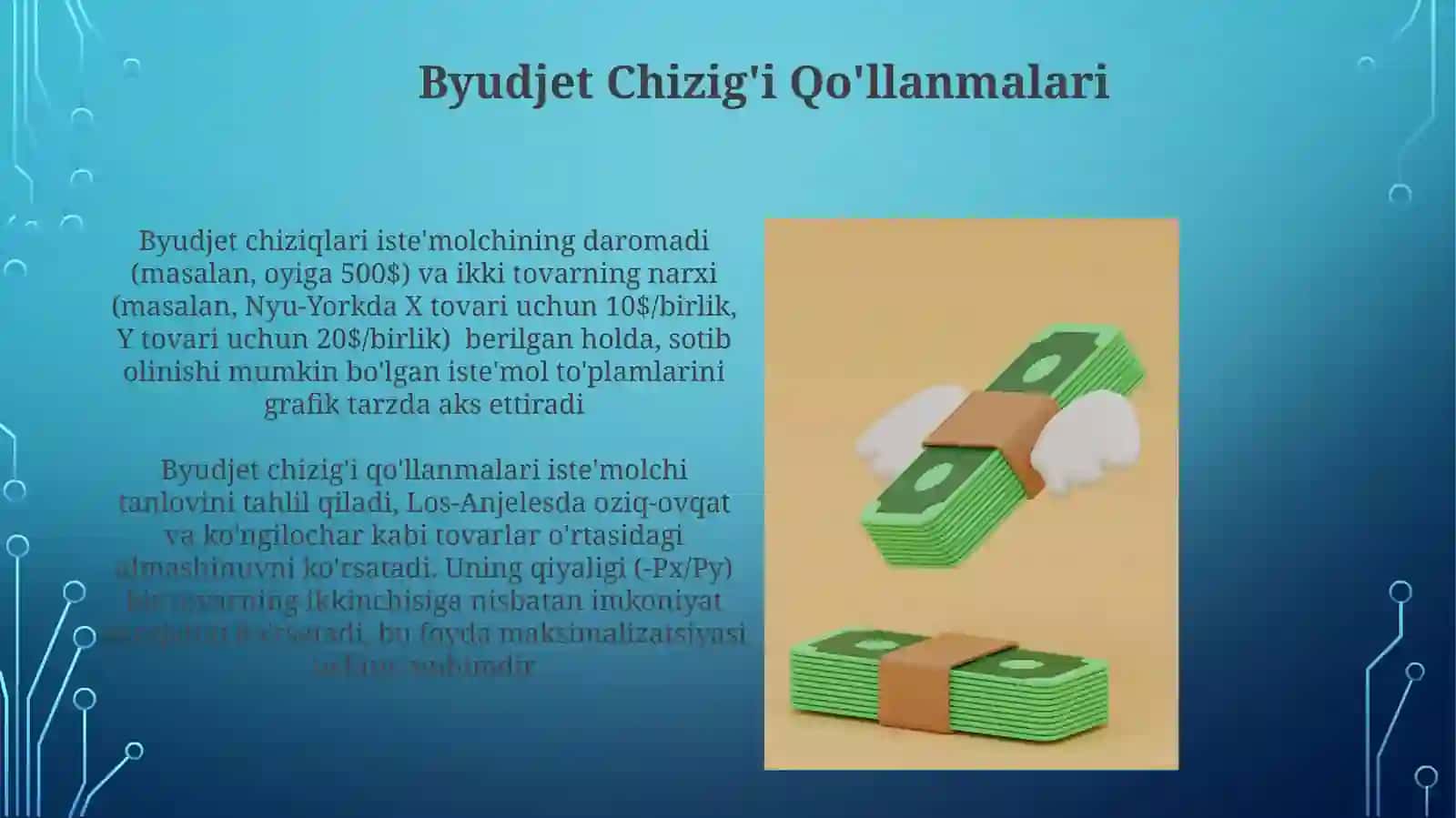 Byudjet Chizig'i Qo'llanmalari 3