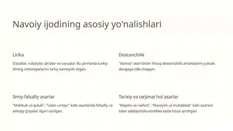 Alisher Navoiy: Buyuk mutafakkir va davlat arbobi 3
