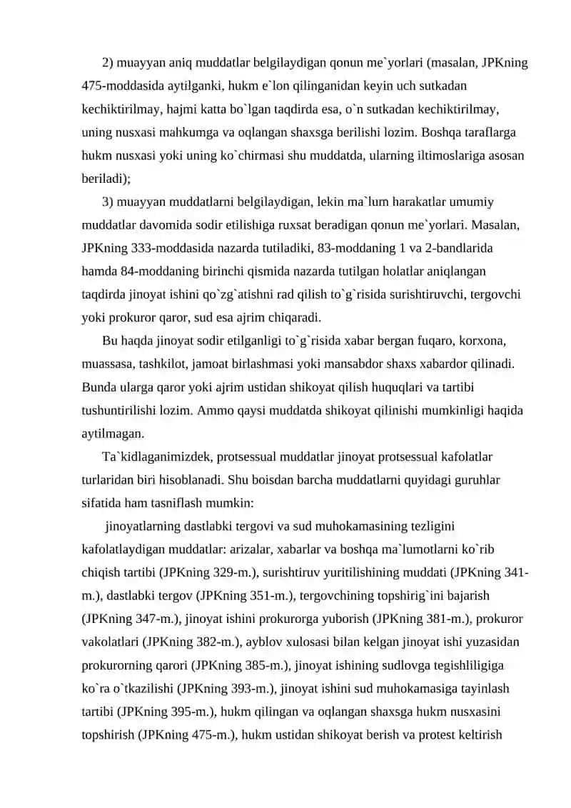 Protsessual Muddatlar 3