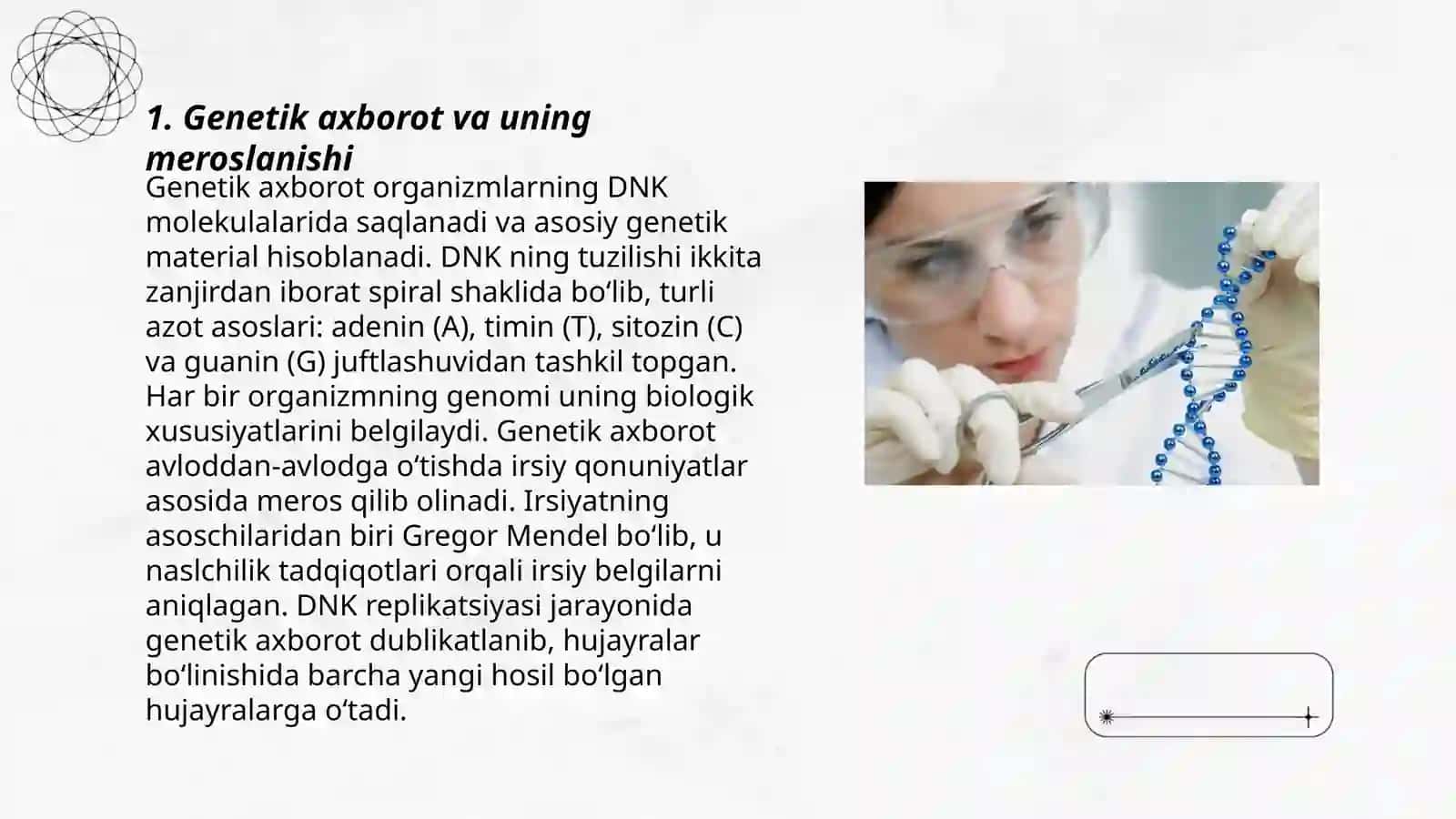 Odam genetikasi va Tibbiy genetika 3