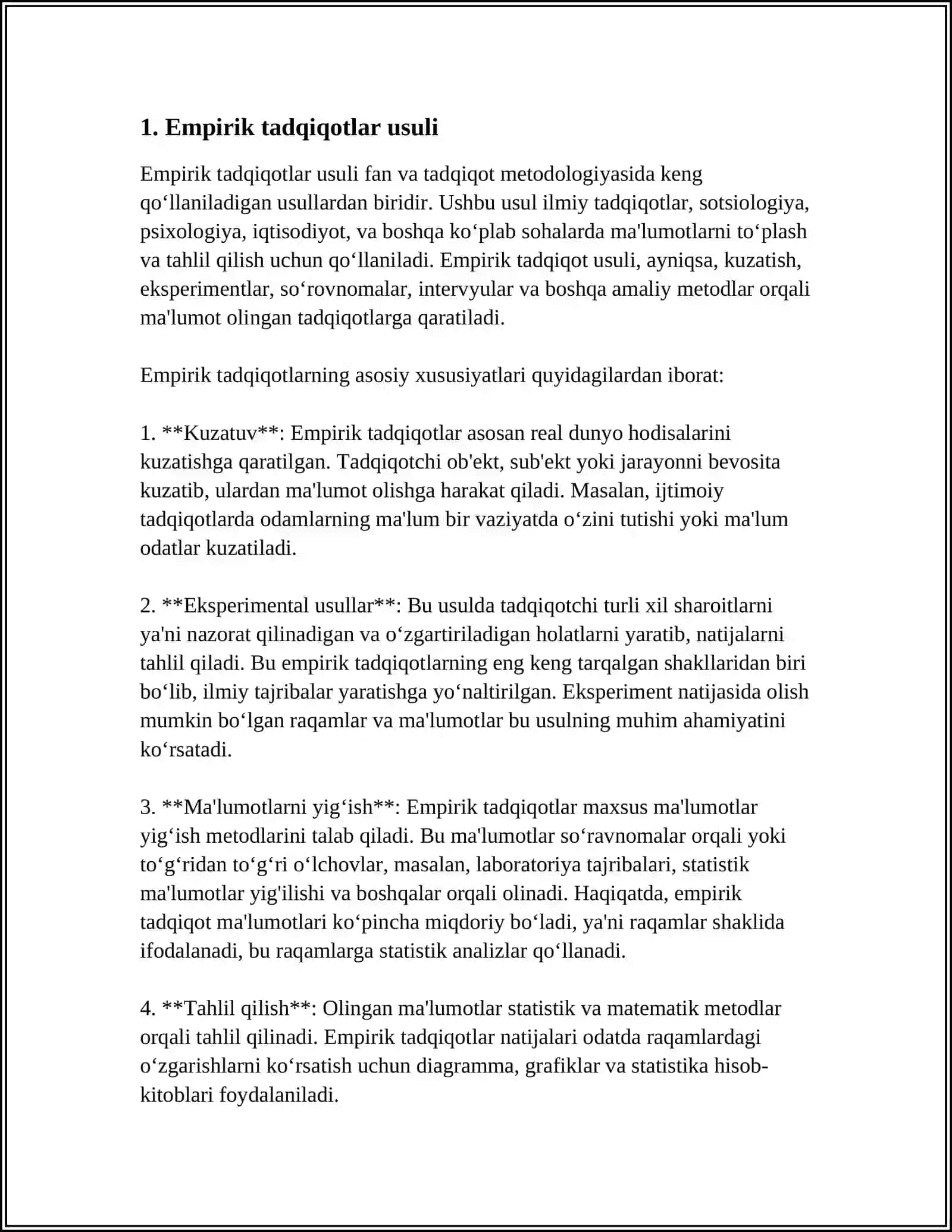 HOZIRGI ZAMON PSIXOLOGIYANING TADQIQOT METODLARI 3