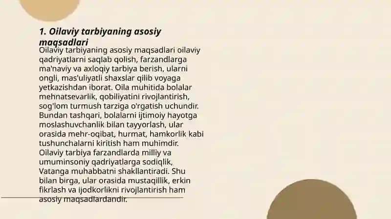 Oilaviy Tarbiya 3