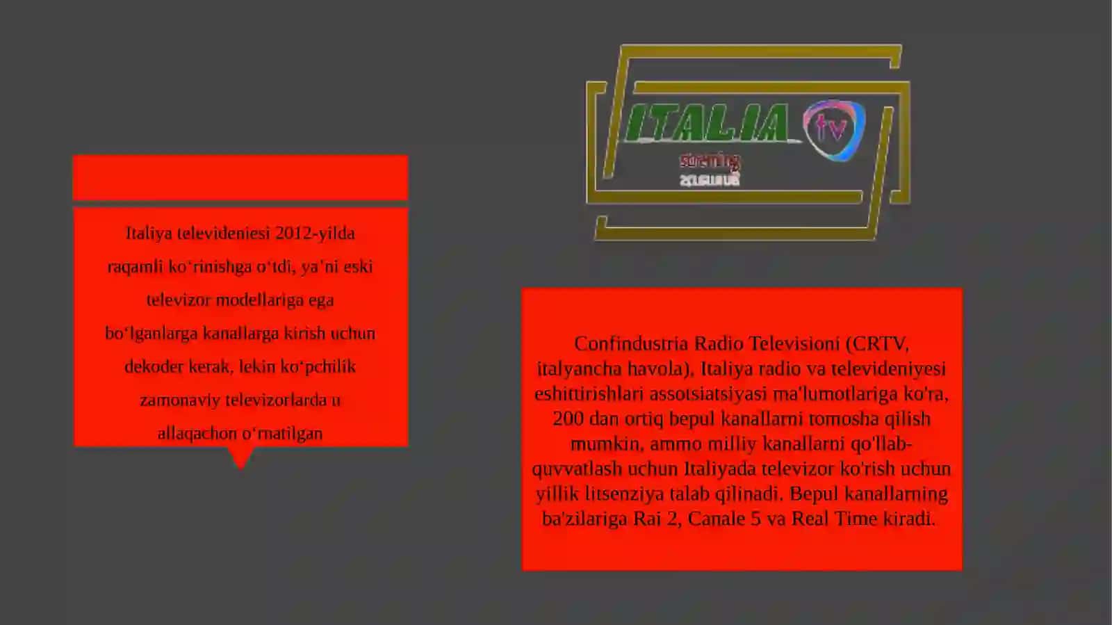 ITALIYADA TELERADIO 3