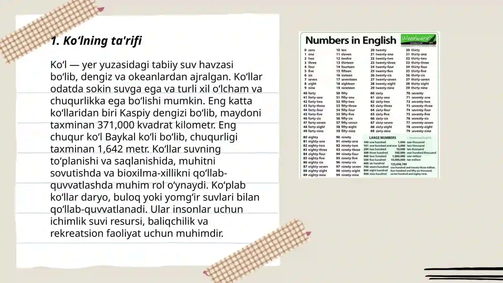 Koʻllar va ularning turlari 3