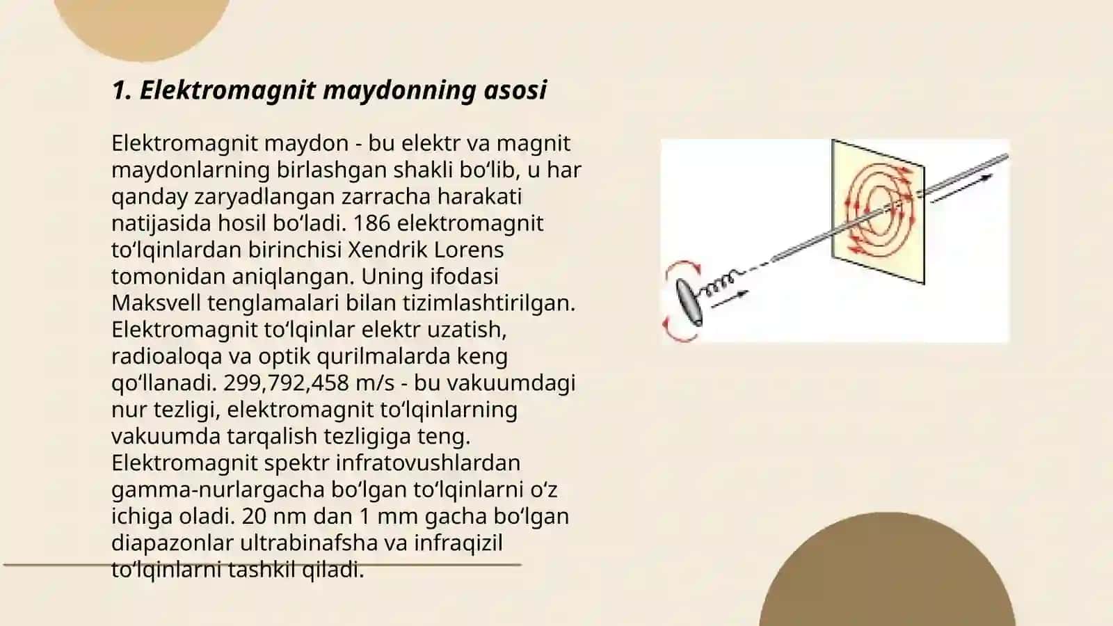 Elektromagnit maydonning asosi 3