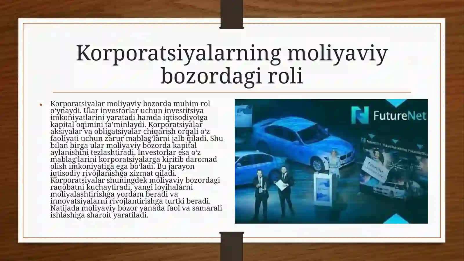 Moliyaviy bozorda korporatsiya 3