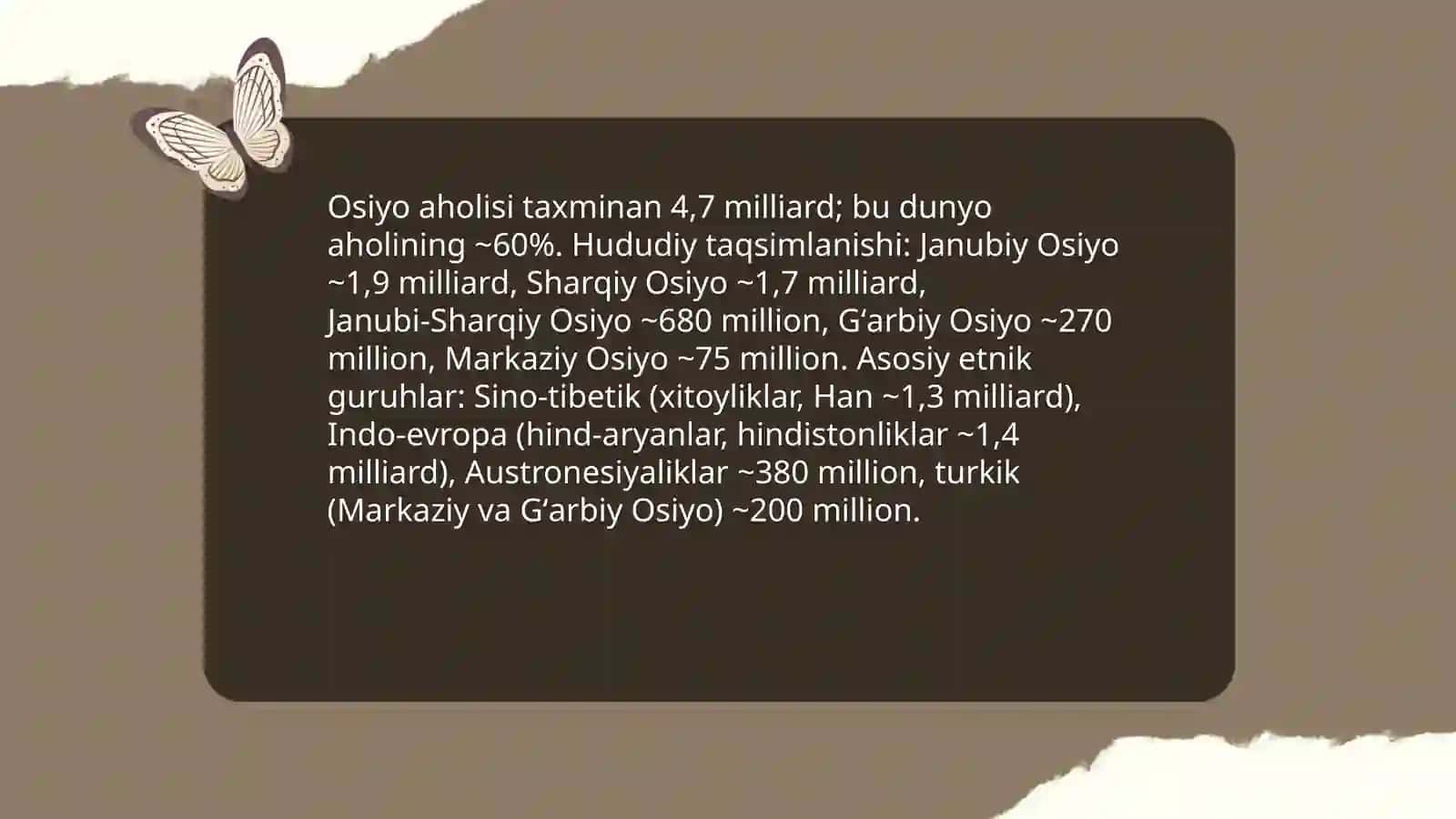Osiyo xalqlari aholisi etnologiyasi 3
