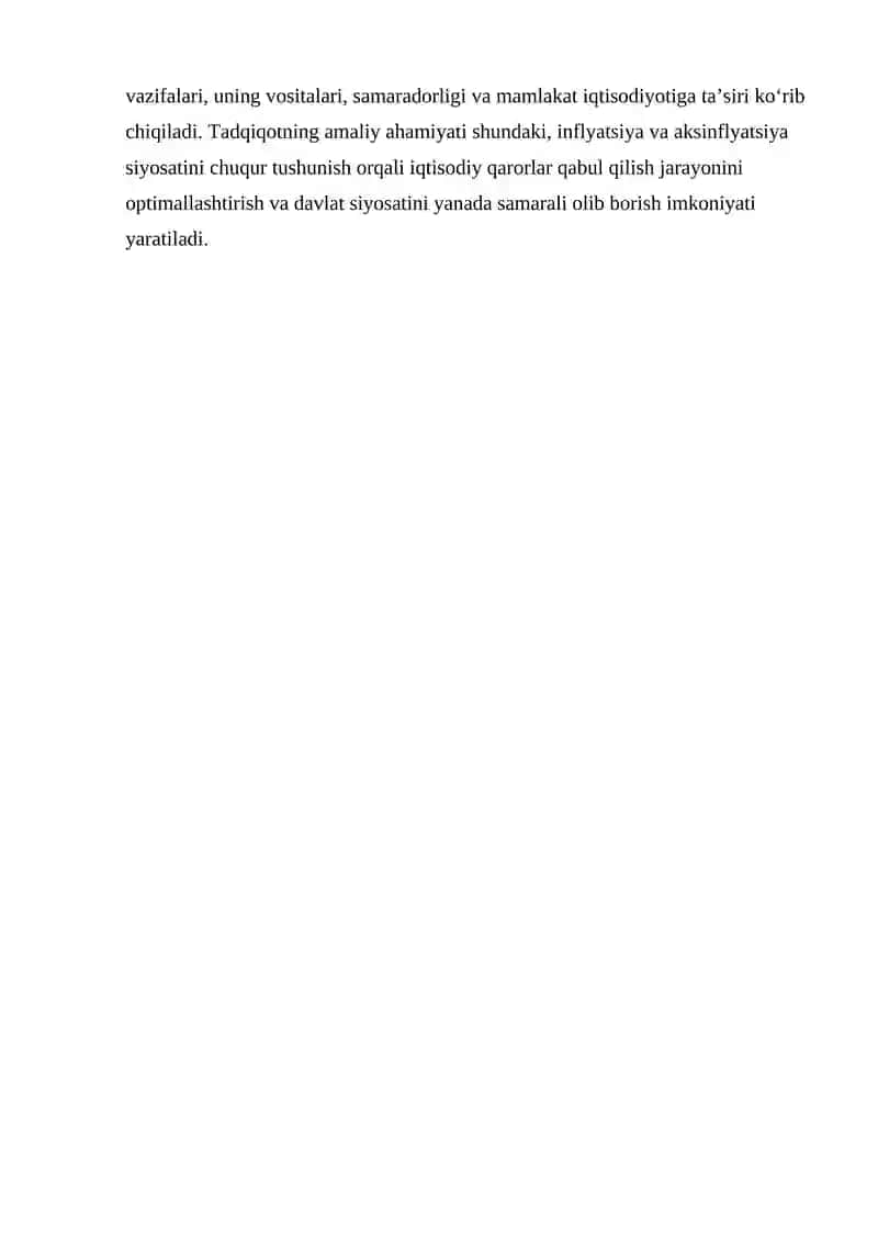 INFLYATSIYA VA AKSINFLYATSIYA SIYOSATI 3
