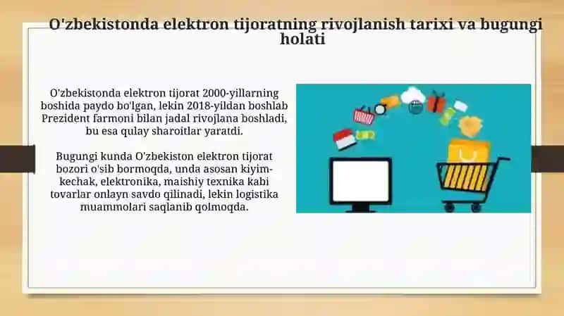 Elektron tijoratning rivojlanish holati 3