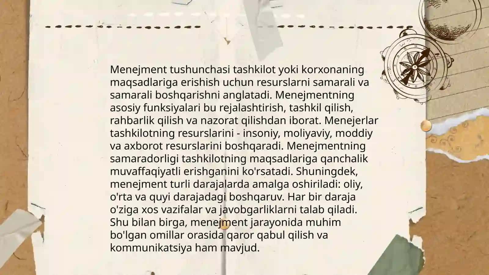 Menejment funksiyalari va tamoyillari 3