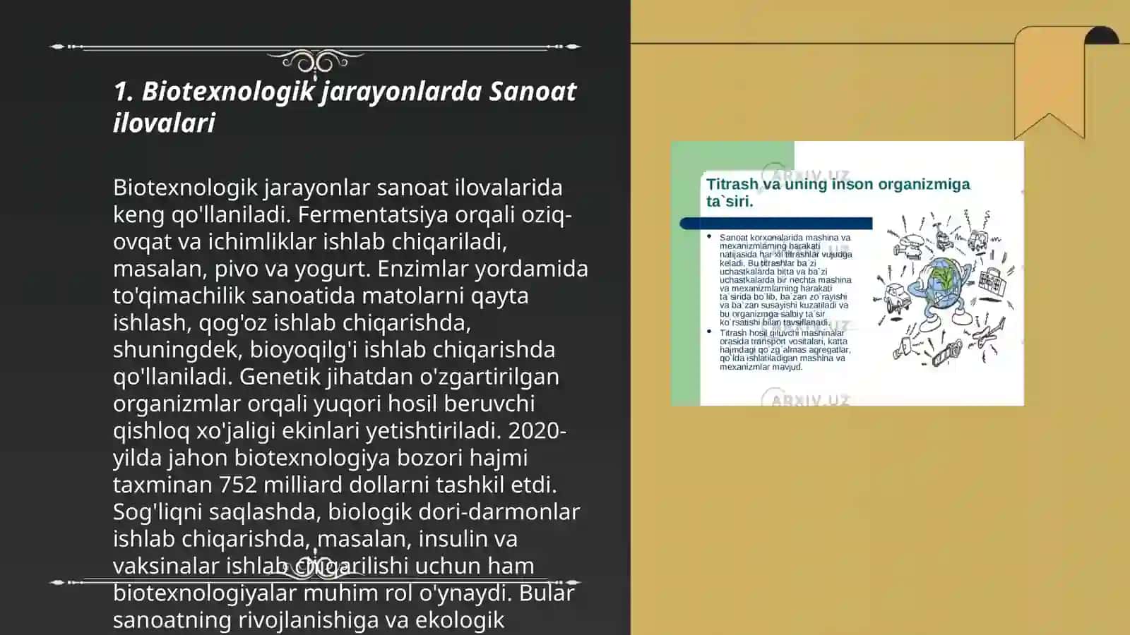 Sanoatda biotexnalogiya yutuqlardan foydalanish 3