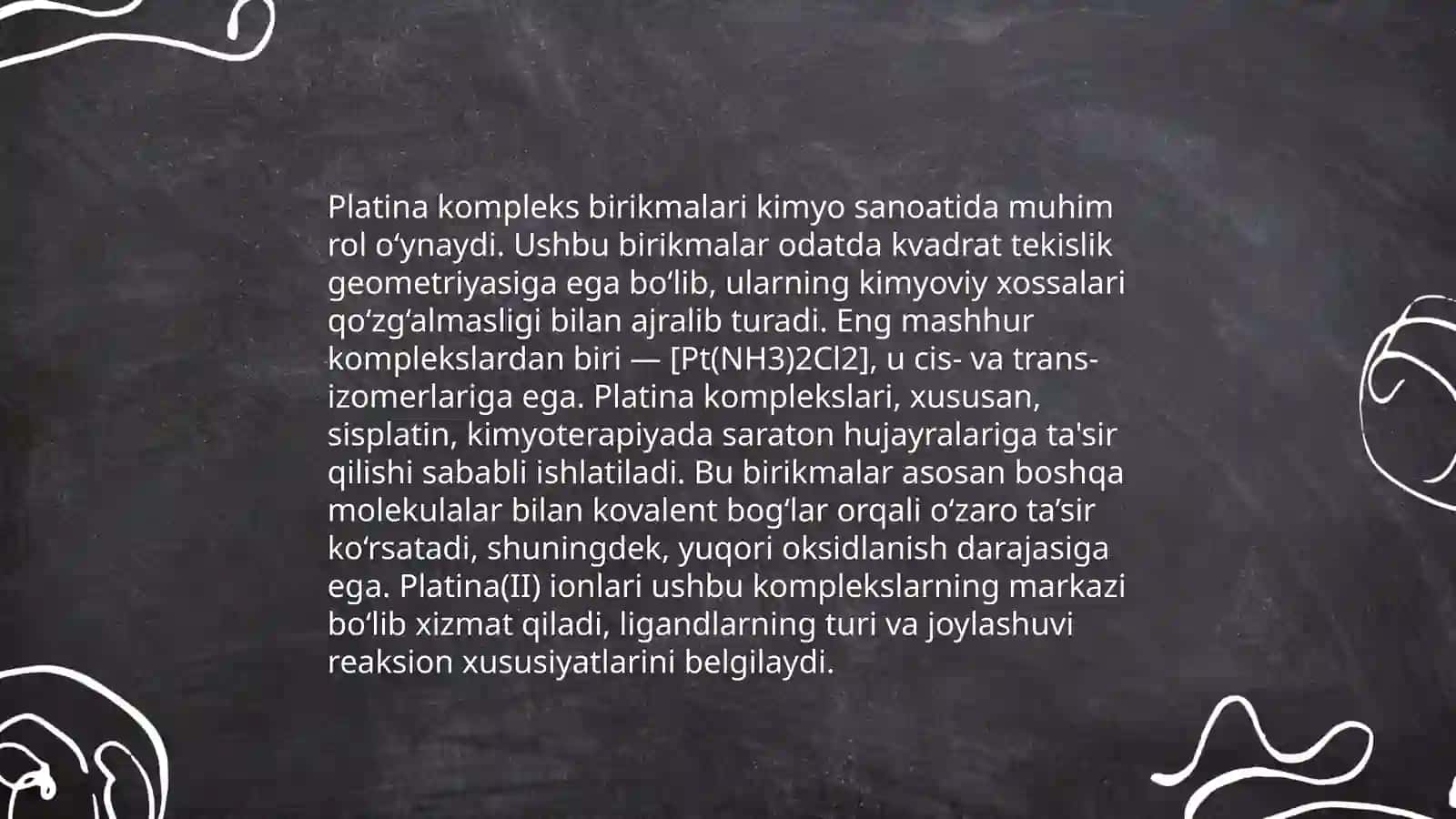 Platina kompleks birikmalari 3