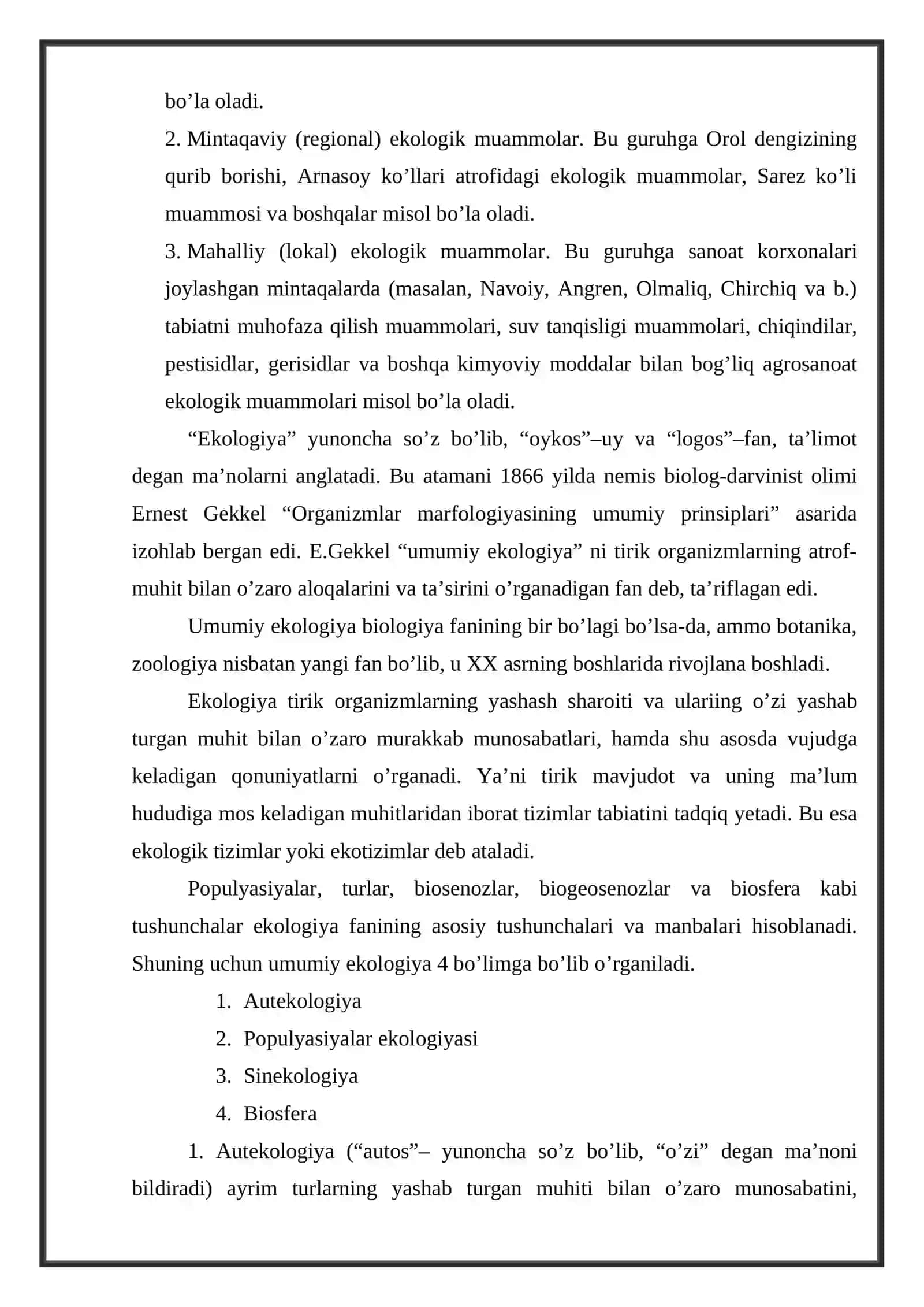 Ekologik muammolar 3