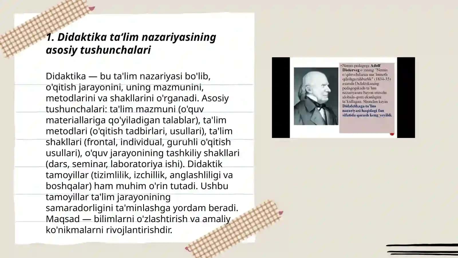 Didaktika ta'lim nazariyasi 3