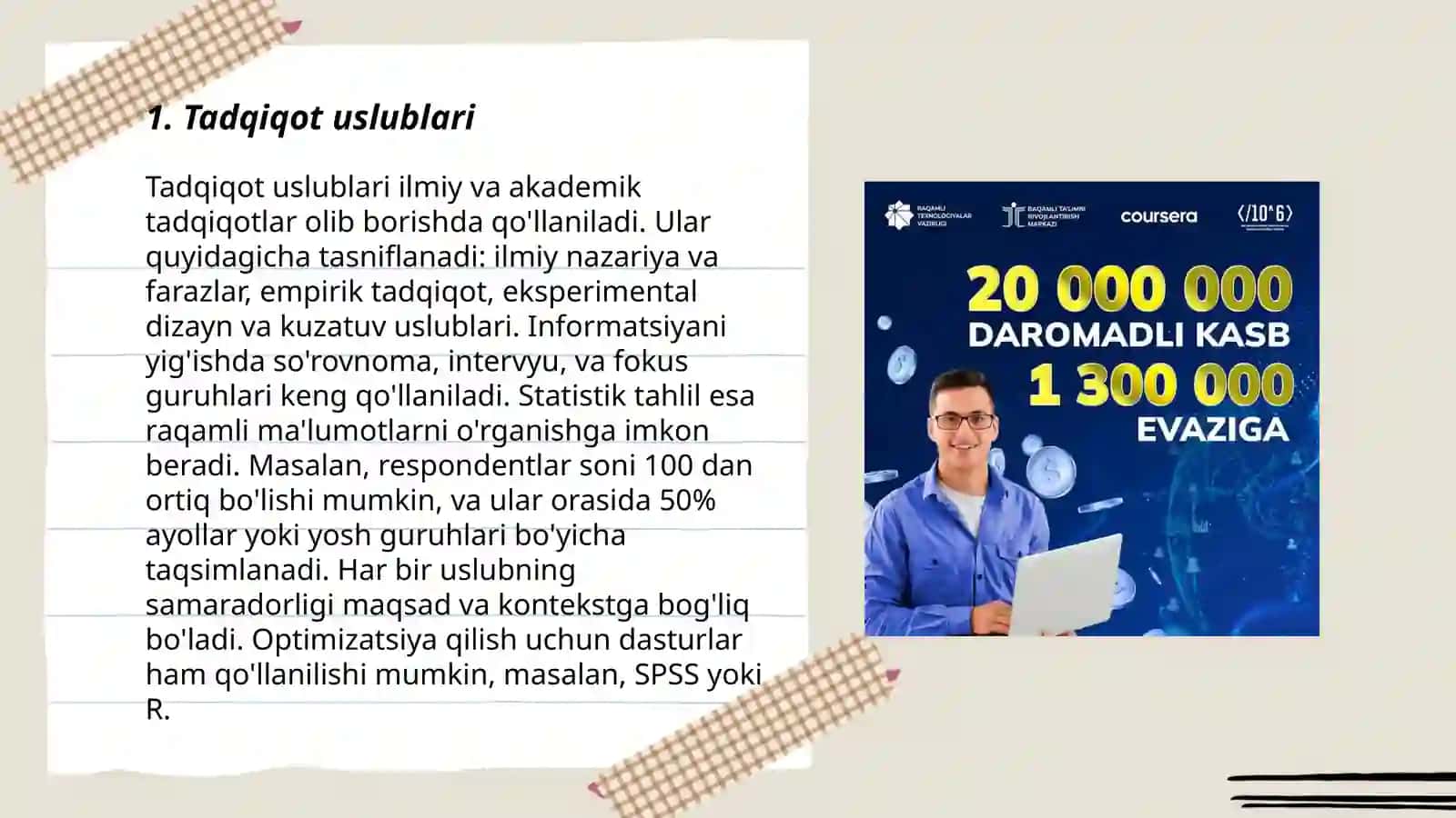 Tadqiqot uslublari 3