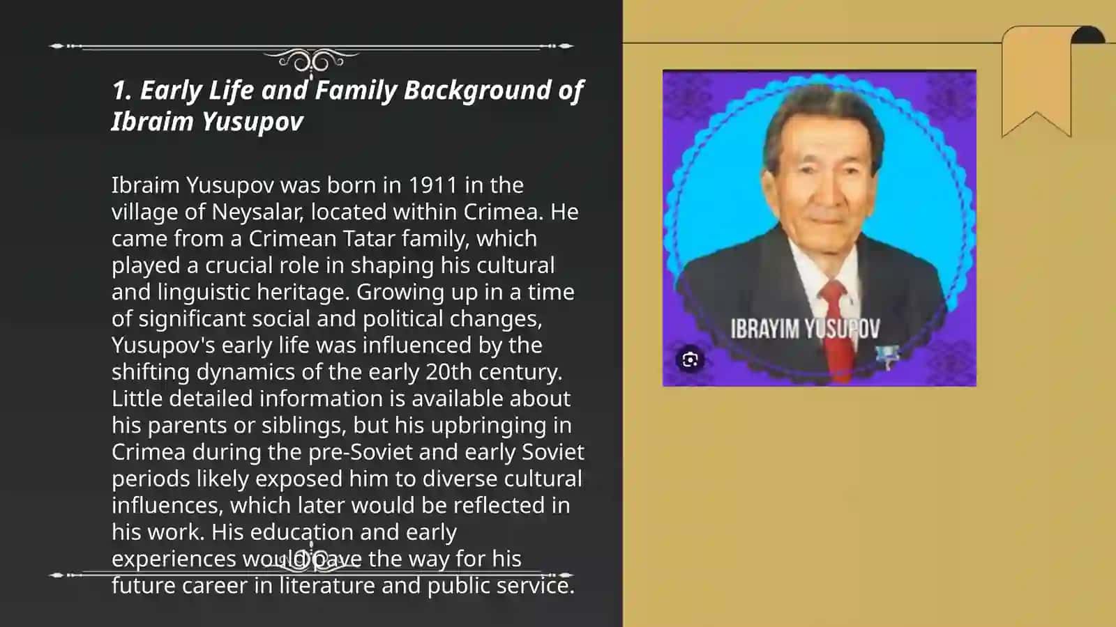 About the life of Ibraim Yusupov 3