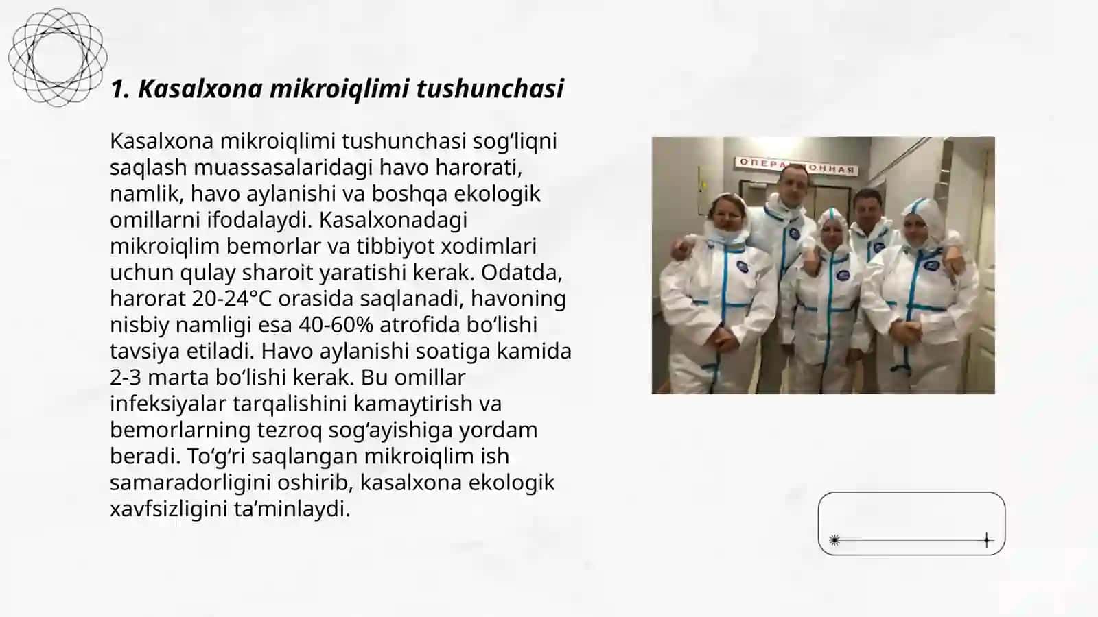 Kasalxona xonalari mikroiqlimi 3