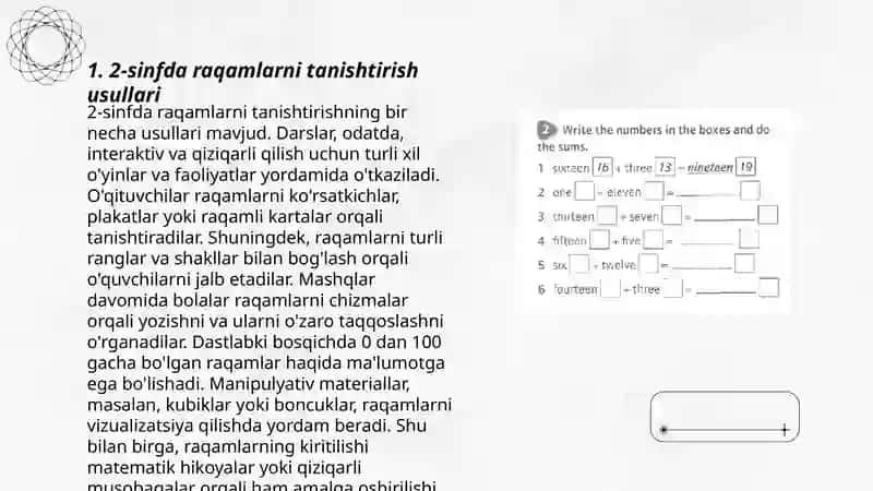 2-sinf sonlarni nomerlarshni o’rgatish metodikasi 3