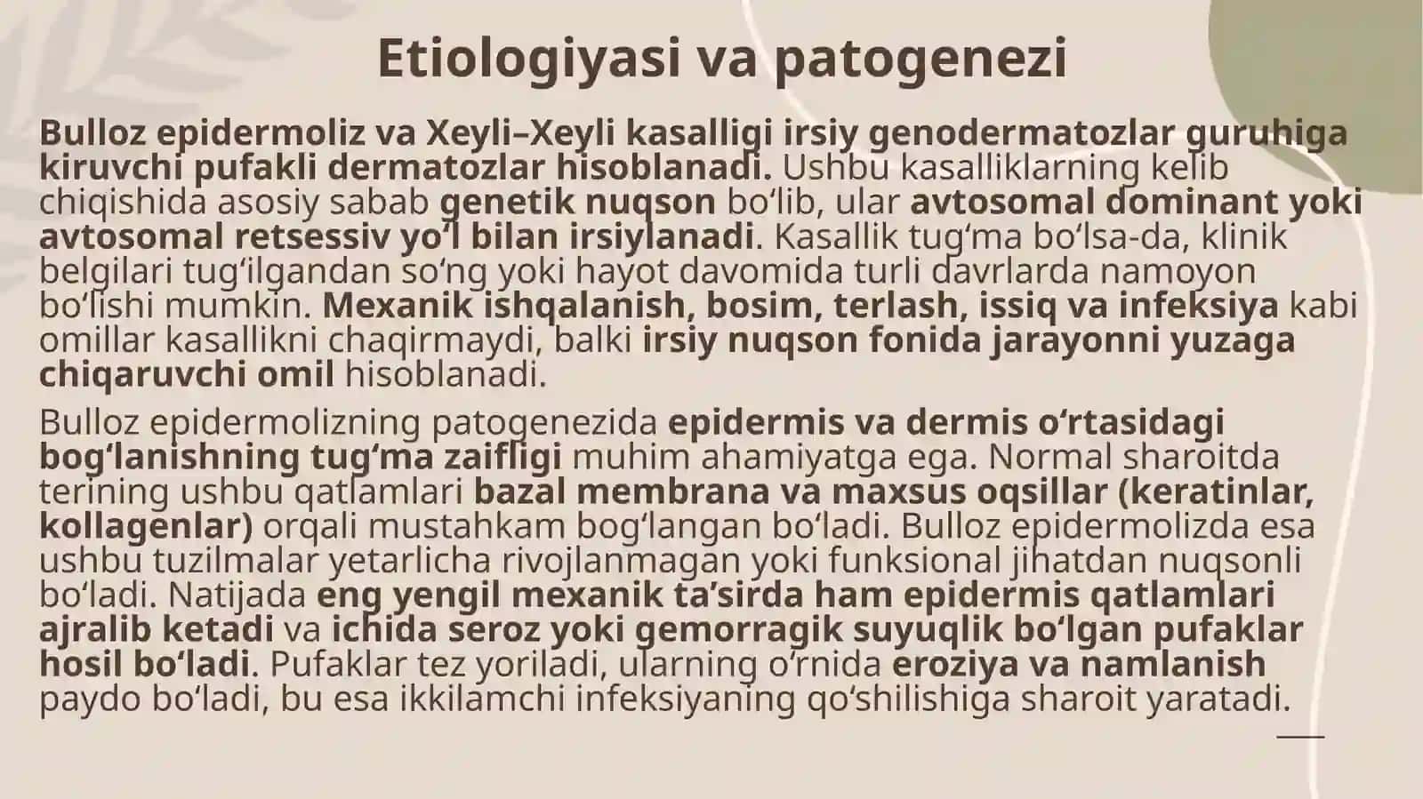 Bullozepidermoliz(Xeyli–Xeylikasalligi) 3