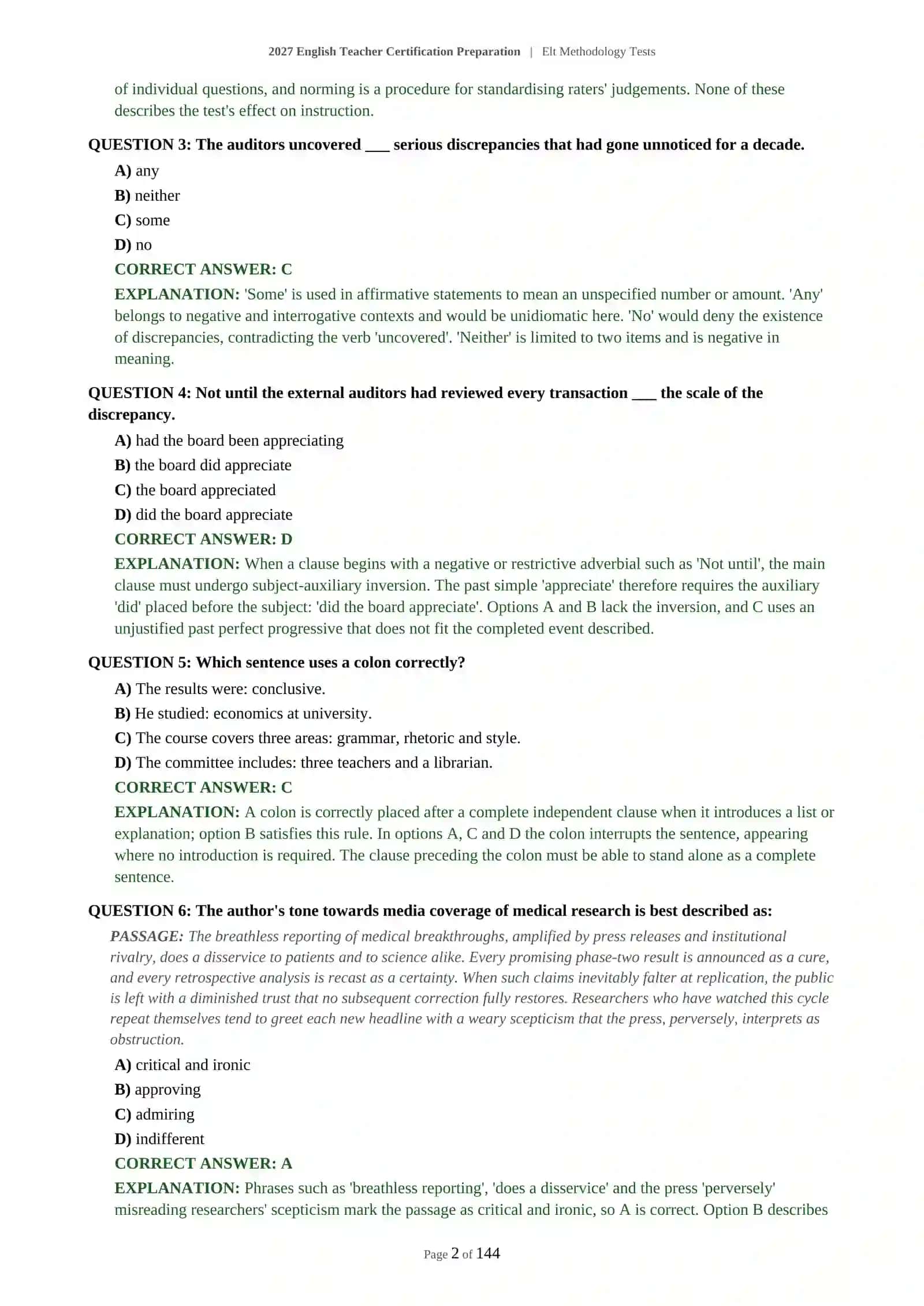 ELT Methodology Tests 3