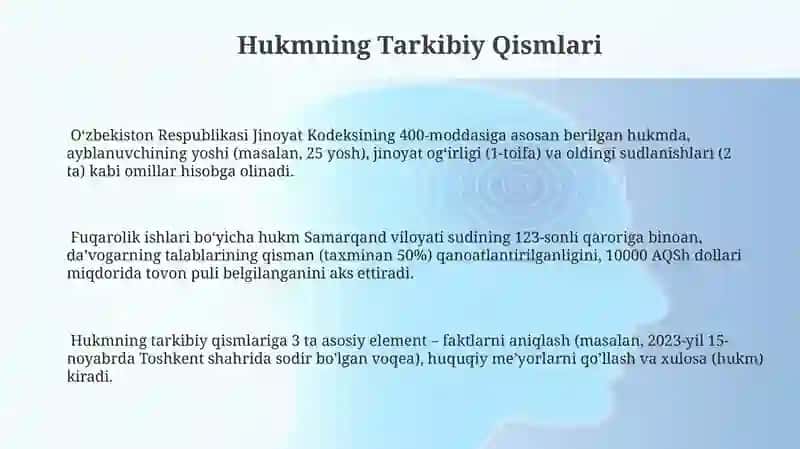 Mulohaza (hukm) 3