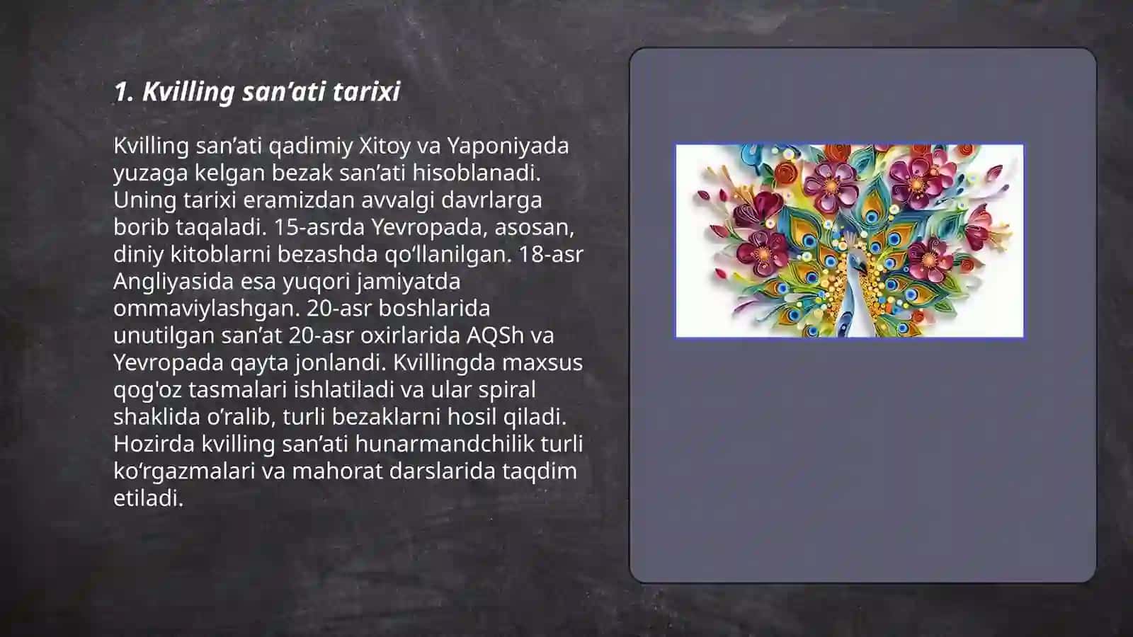 Kvilling san'ati 3