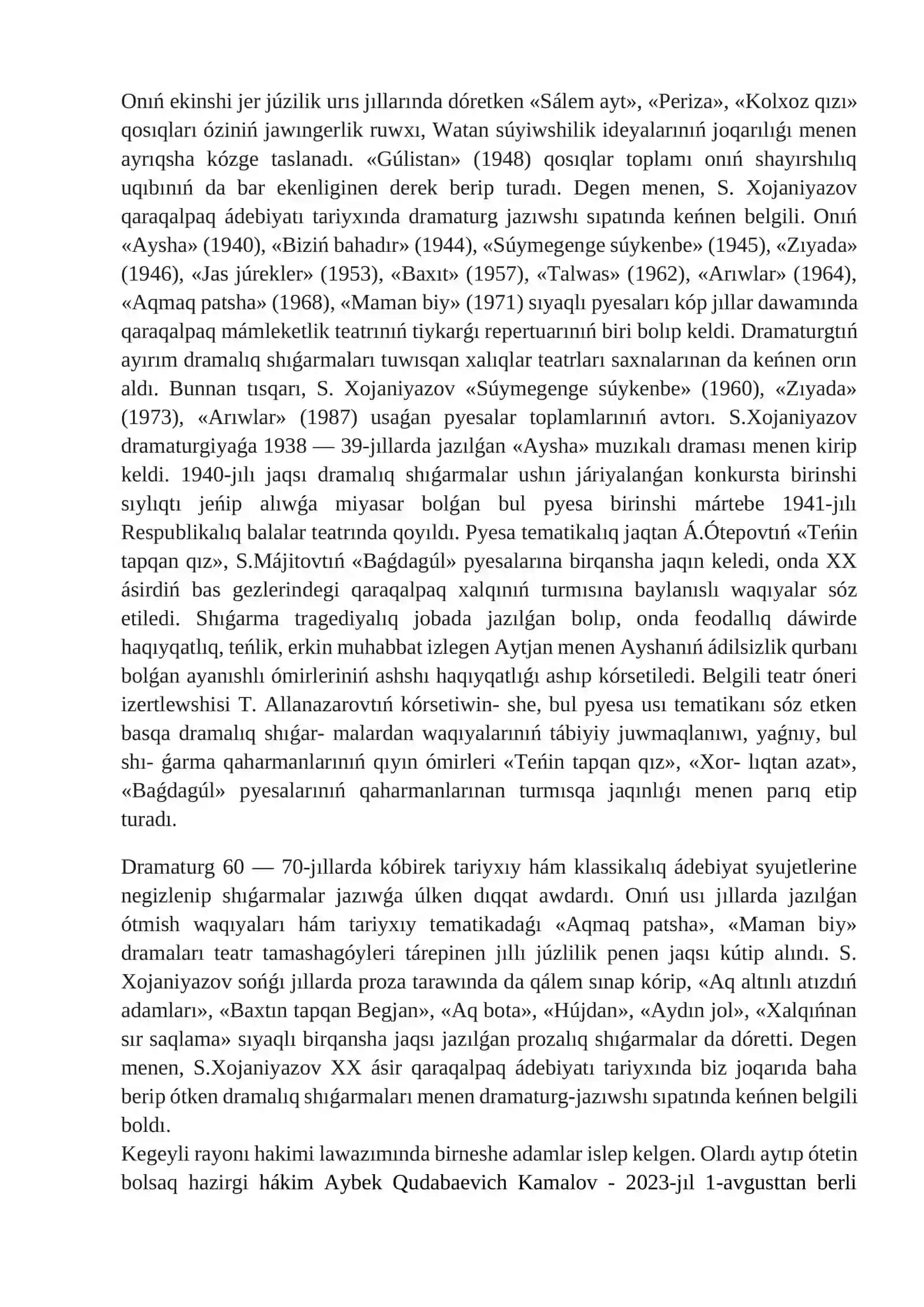 Kegeyli rayonınıń tariyxiy estelikleri 3