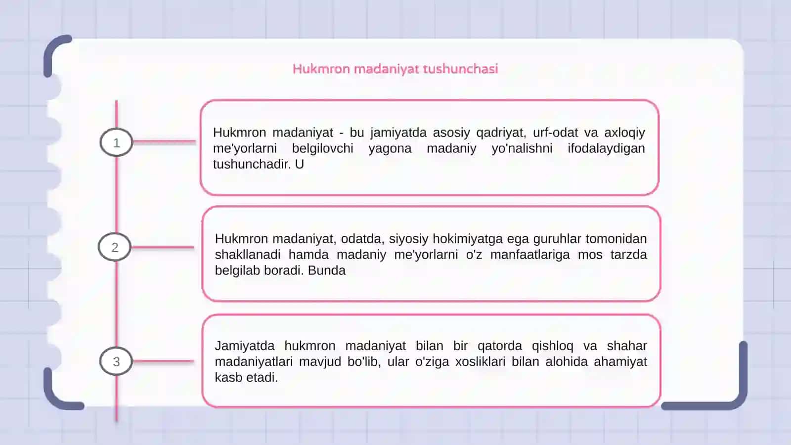 Hukmron madaniyat, qishloq va shahar madaniyati 3