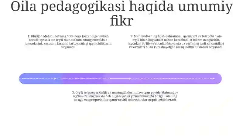 "Ota Nega Farzandiga Tanbeh Beradi" 3