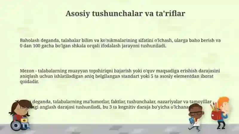 Baholash mezonlari va shkalalarini yaratish 3