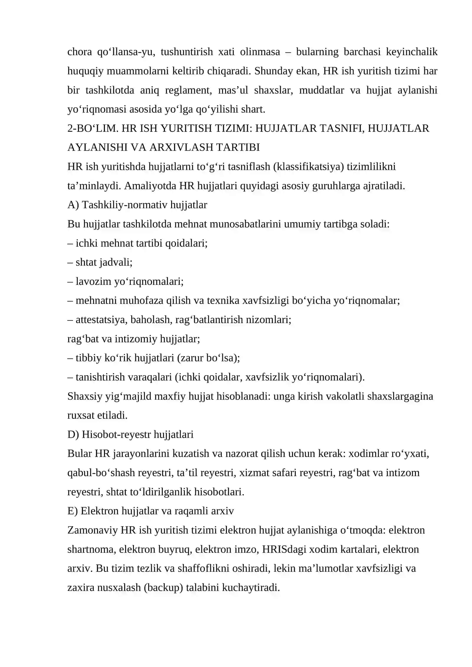 Inson resurslarini boshqarish xizmatida ish yuritish 3