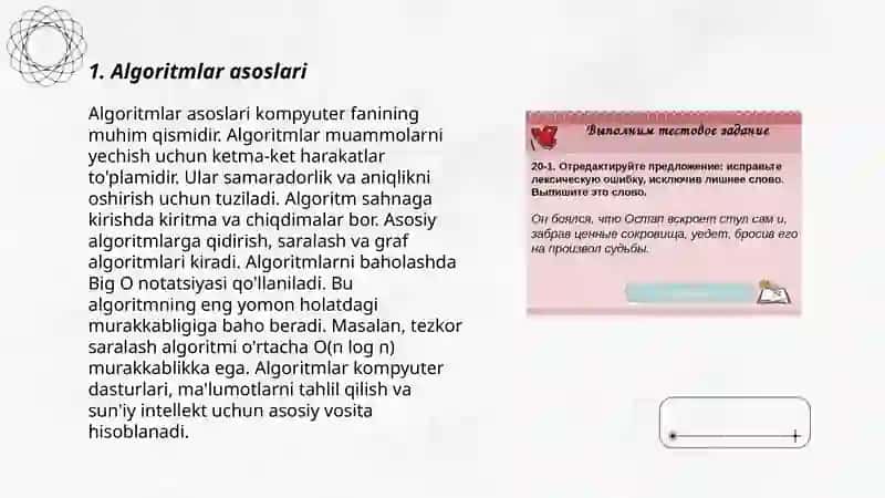 Algoritmlar va formal tillar nazariyasi 3