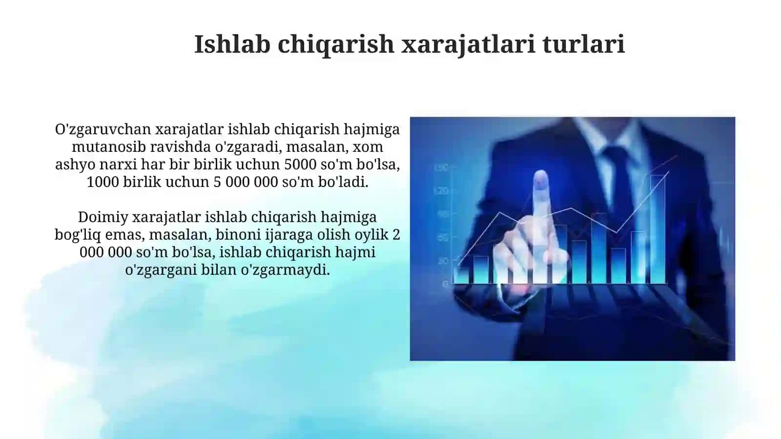 Ishlab chiqarish xarajatlari va foyda 3