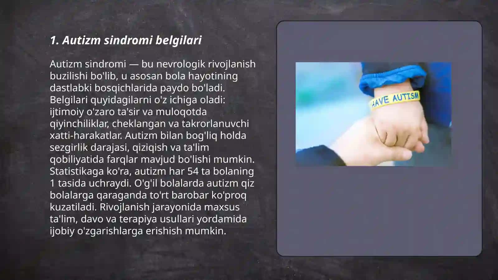 Autizm sindromli bolalar 3