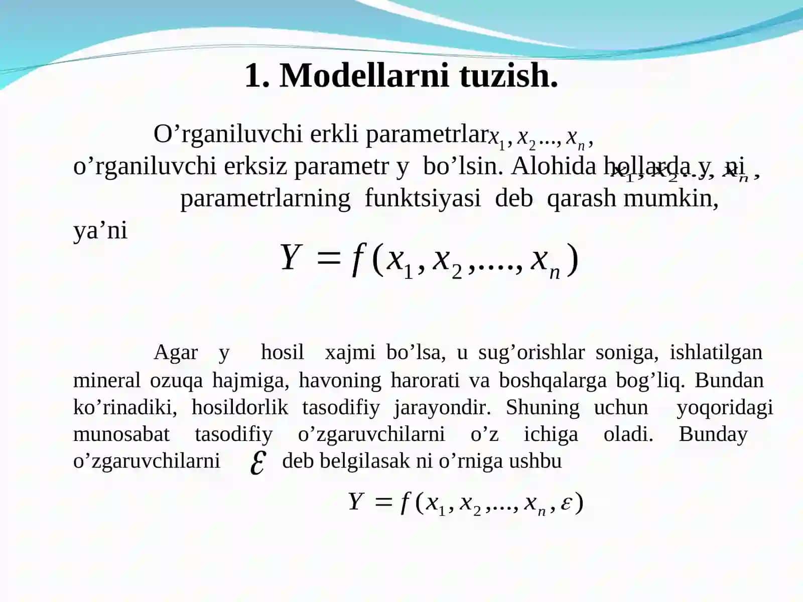 Juft korrelyatsion-regression tahlil 3