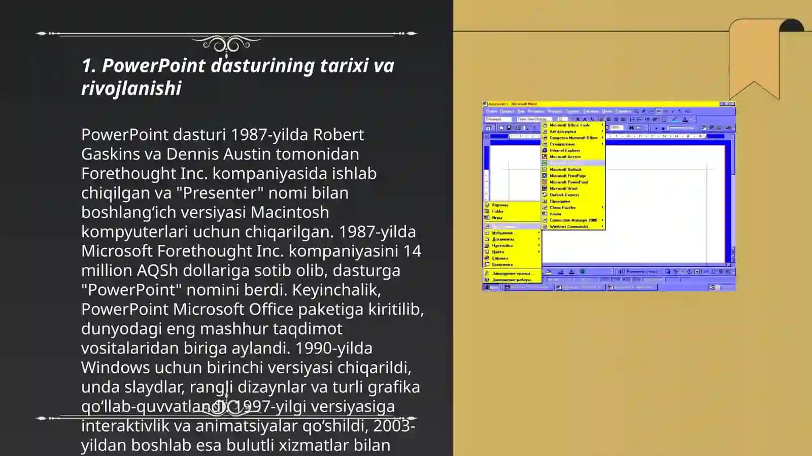 PowerPoint dasturi va uning imkoniyatlari 3